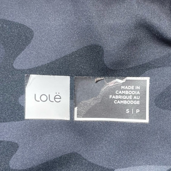 Lole Highrise Blue Army Print Leggings Size Small - Picture 10 of 12